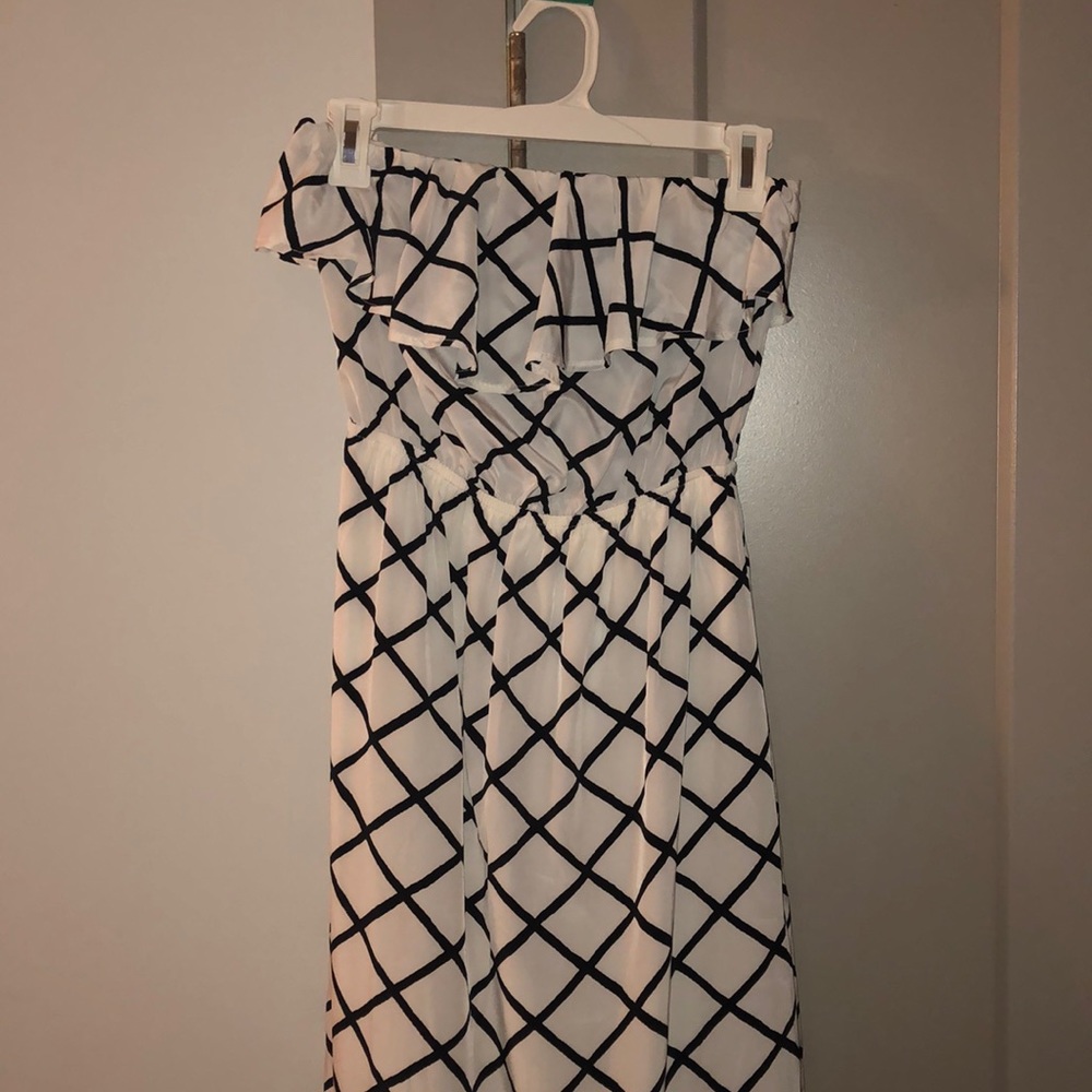 Strapless maxi dress